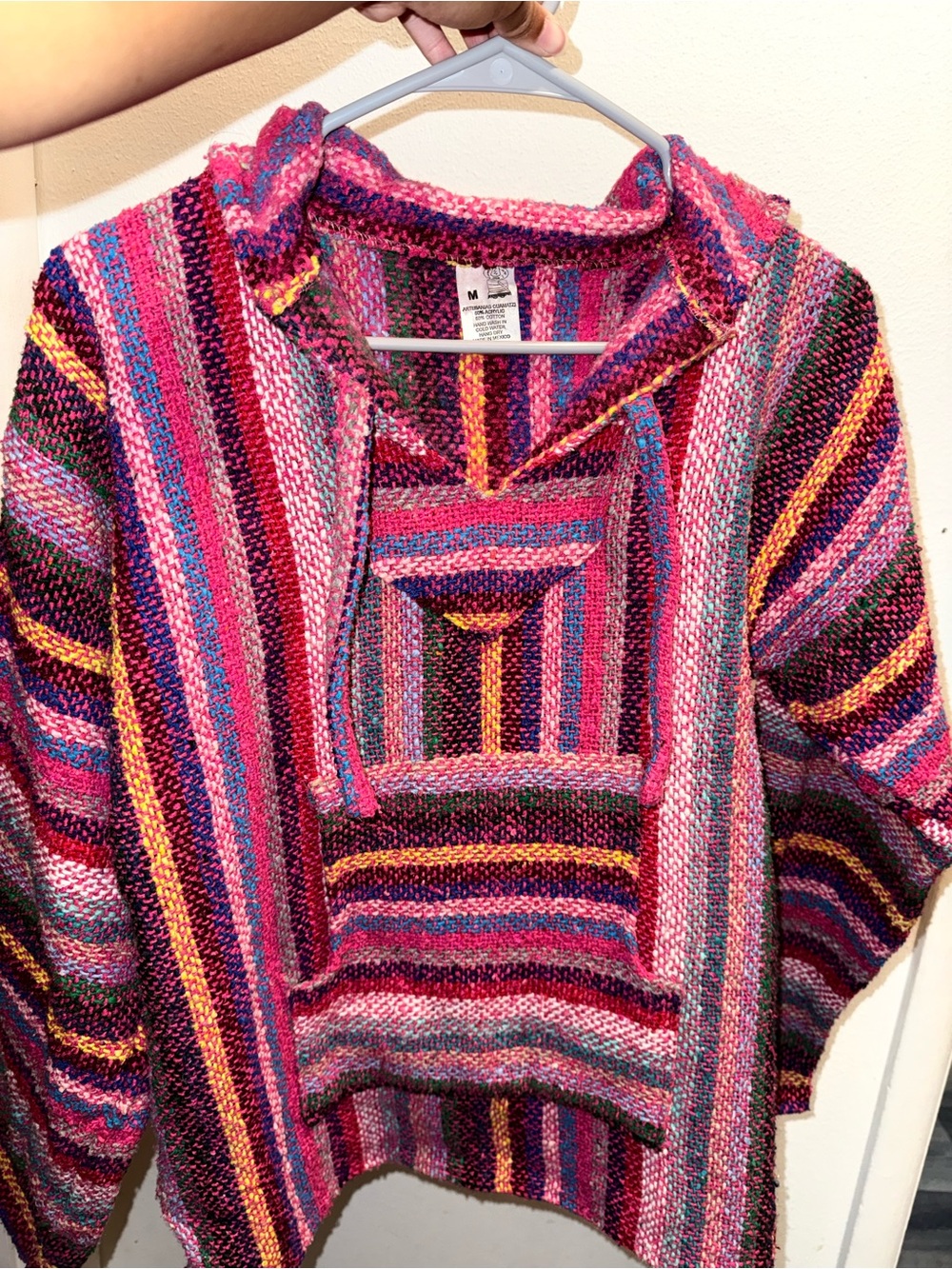 Striped Baja Hoodie - Pink Multi